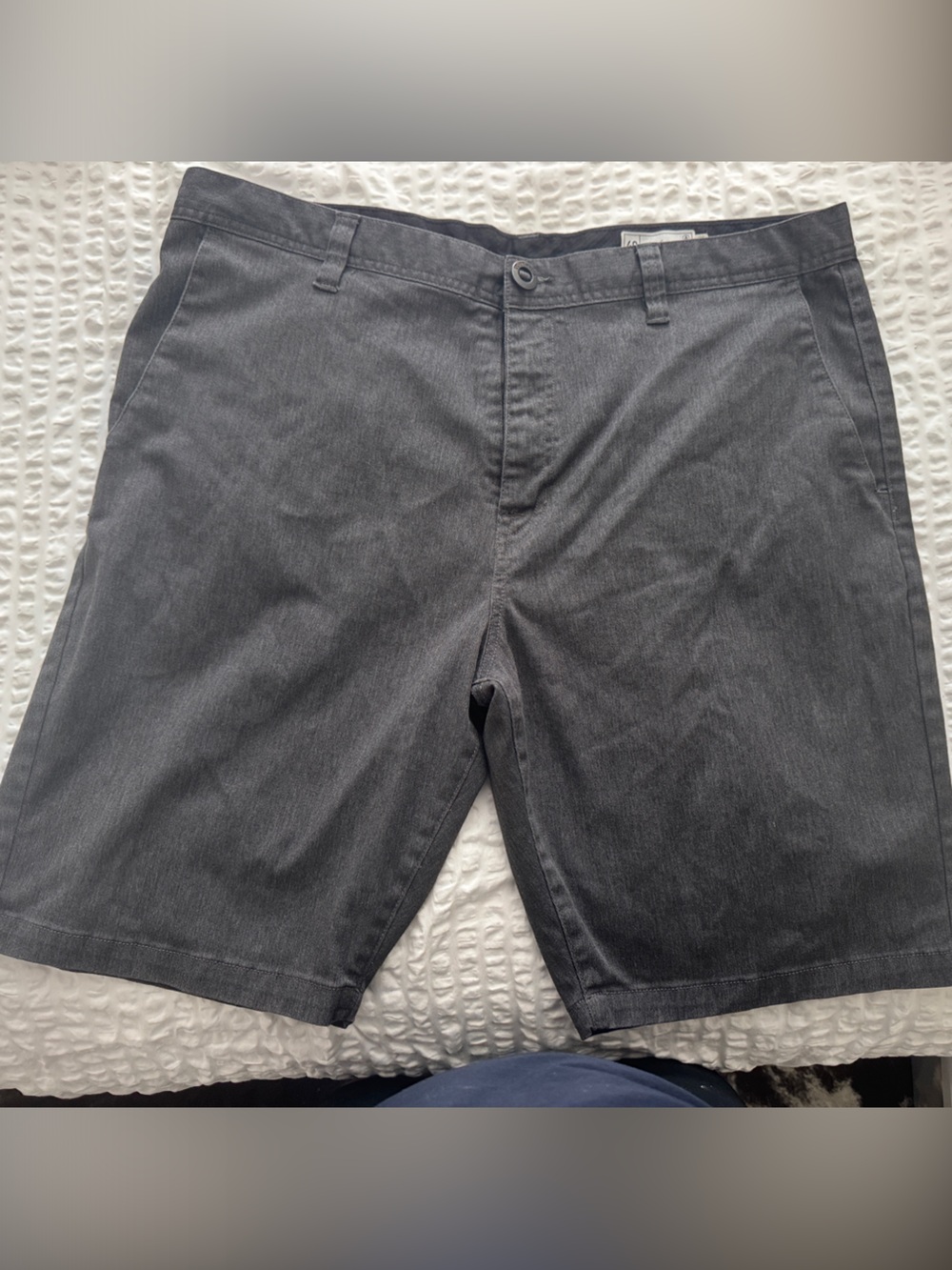 Volcom Men's Charcoal Flat Front Shorts